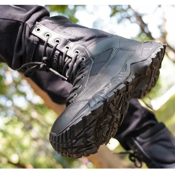 Bottes de sport en cuir pour hommes, bottines de randonnée en plein air, de désert, de rinçage, nouvelle collection – Image 5