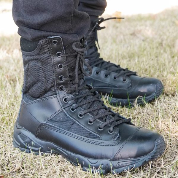 Bottes de sport en cuir pour hommes, bottines de randonnée en plein air, de désert, de rinçage, nouvelle collection – Image 2