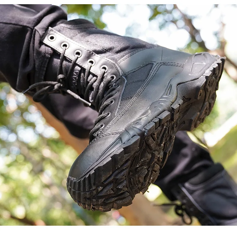 Bottes de sport en cuir pour hommes, bottines de randonnée en plein air, de désert, de rinçage, nouvelle collection