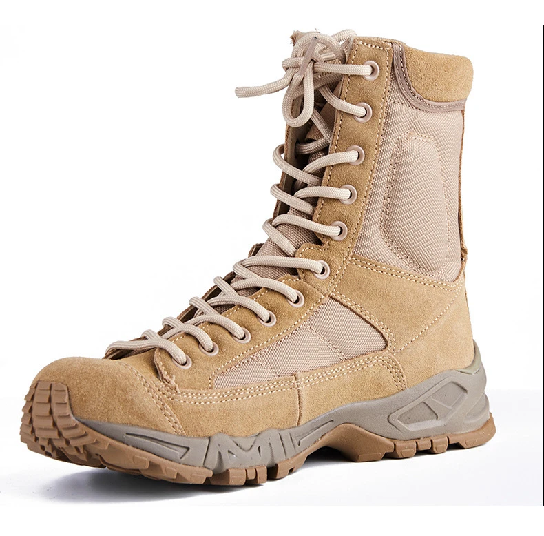 Bottes de sport en cuir pour hommes, bottines de randonnée en plein air, de désert, de rinçage, nouvelle collection