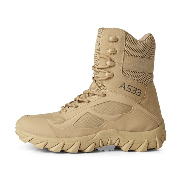 Bottes en cuir de marque de haute qualité pour hommes, chaussures de sécurité pour le travail, Duldesert Skip, chaussures de chasse en plein air, bottes de rinçage, nouveau – Image 4