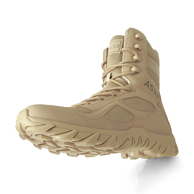 Bottes en cuir de marque de haute qualité pour hommes, chaussures de sécurité pour le travail, Duldesert Skip, chaussures de chasse en plein air, bottes de rinçage, nouveau