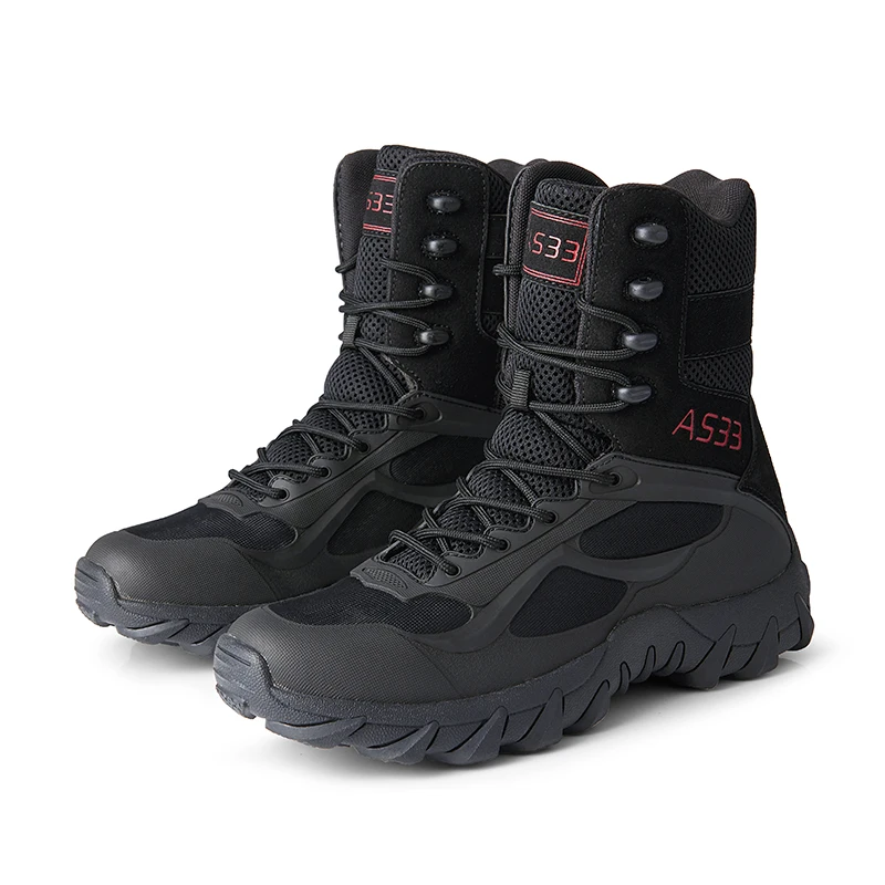 Bottes en cuir de marque de haute qualité pour hommes, chaussures de sécurité pour le travail, Duldesert Skip, chaussures de chasse en plein air, bottes de rinçage, nouveau
