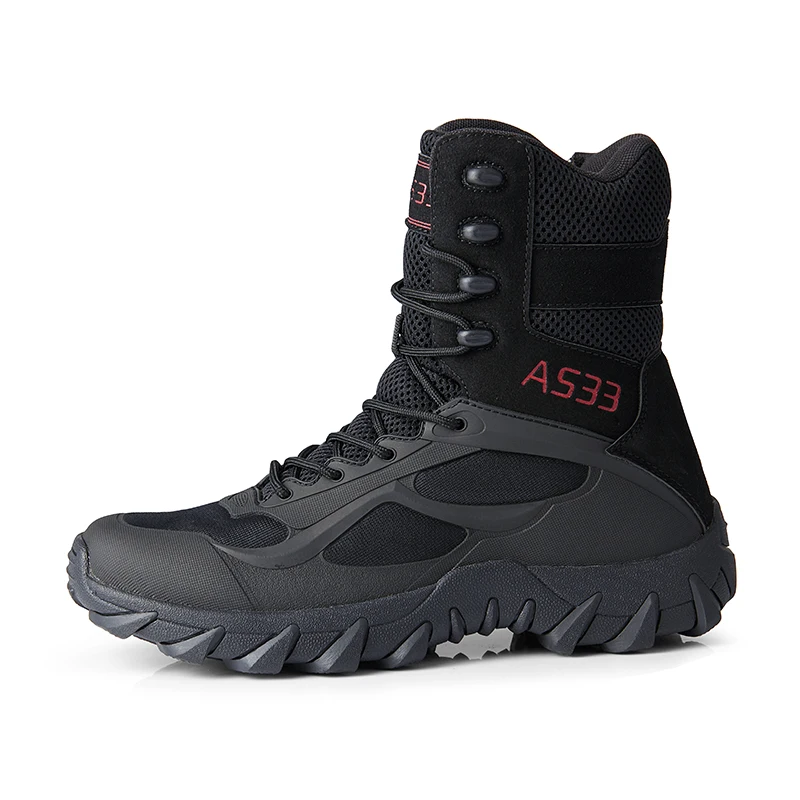 Bottes en cuir de marque de haute qualité pour hommes, chaussures de sécurité pour le travail, Duldesert Skip, chaussures de chasse en plein air, bottes de rinçage, nouveau