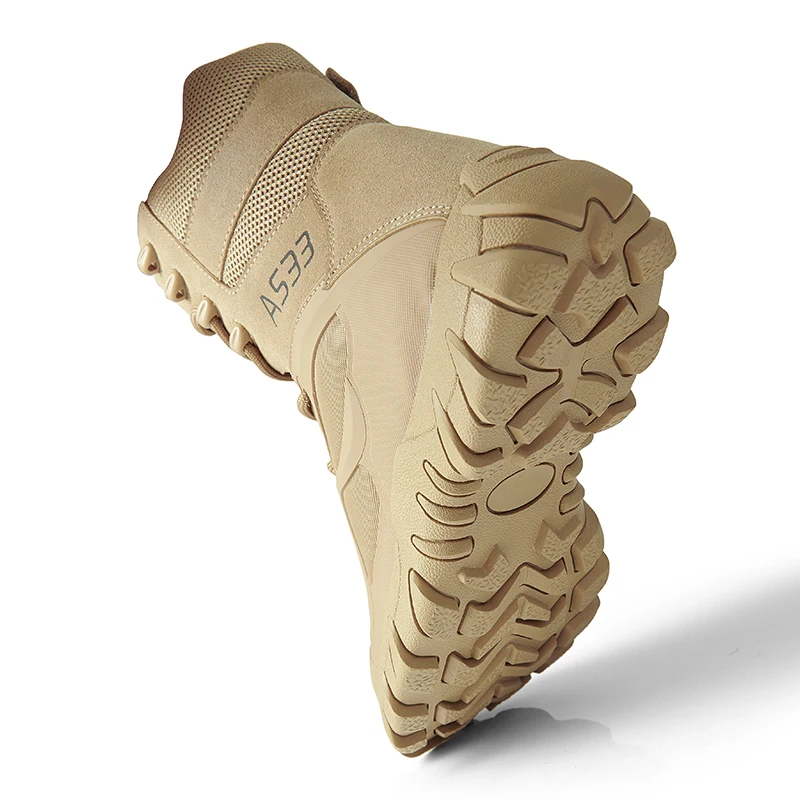 Bottes en cuir de marque de haute qualité pour hommes, chaussures de sécurité pour le travail, Duldesert Skip, chaussures de chasse en plein air, bottes de rinçage, nouveau