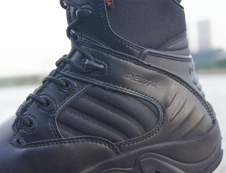 Bottes de neige en cuir pour hommes, chaussures de travail, armée, militaire, Delta, Force spéciale, Duldesert Skip Rinse, hiver, automne
