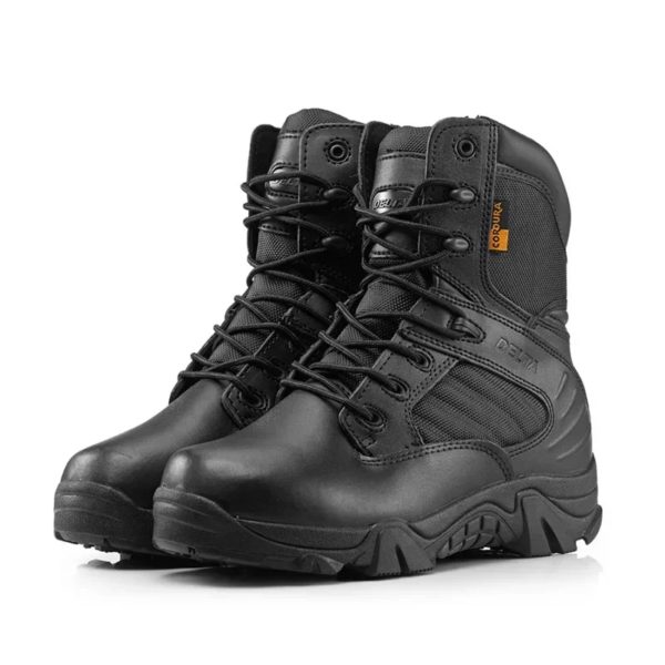 Bottes de neige en cuir pour hommes, chaussures de travail, armée, militaire, Delta, Force spéciale, Duldesert Skip Rinse, hiver, automne – Image 2