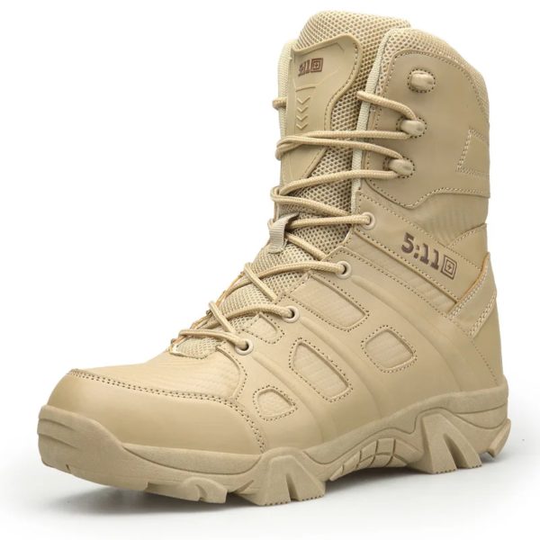 Bottes de randonnée montantes pour hommes, chaussures de plein air anti-collision, chaussures de travail, baskets de trekking anti-ald, nouveau – Image 5