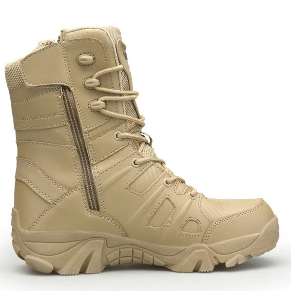 Bottes de randonnée montantes pour hommes, chaussures de plein air anti-collision, chaussures de travail, baskets de trekking anti-ald, nouveau – Image 2