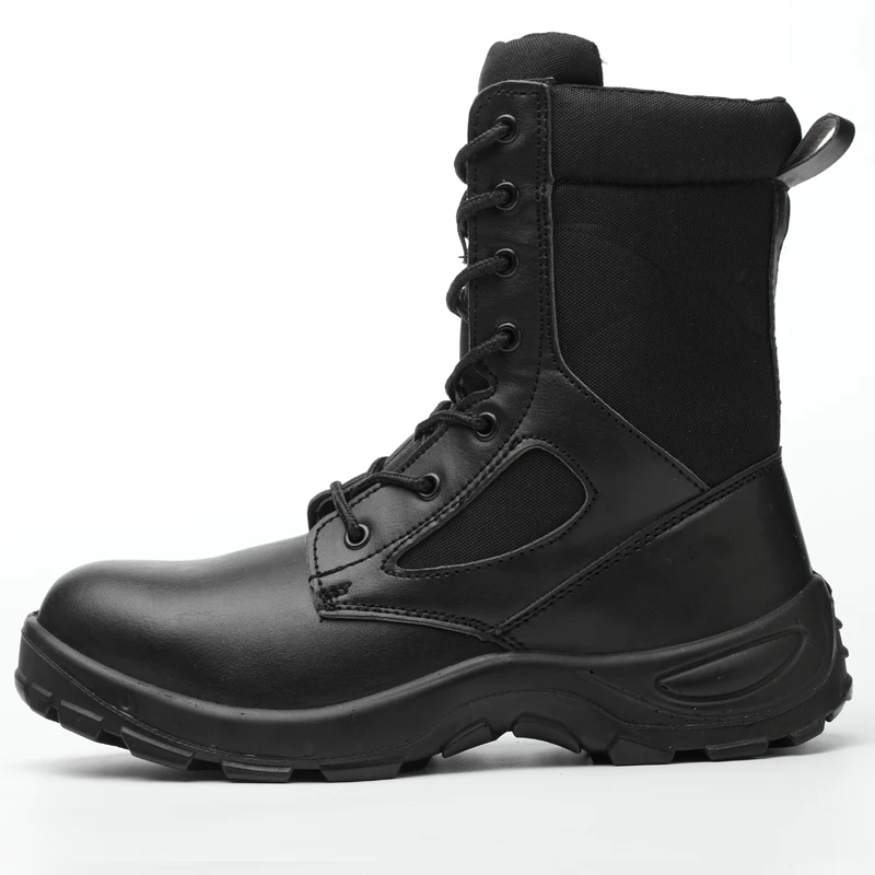 Bottes de travail et de sécurité pour hommes, chaussures de protection, anti-écrasement, bottes de saut dans le désert, bottes Parker en acier, perforation, extérieur