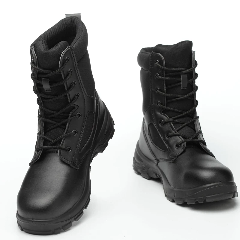 Bottes de travail et de sécurité pour hommes, chaussures de protection, anti-écrasement, bottes de saut dans le désert, bottes Parker en acier, perforation, extérieur