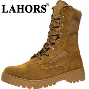 LAHORS-Bottes imperméables pour hommes, chaussures de randonnée en plein air, bottes de l'armée du désert, bottes de rinçage respirantes pour hommes, tout neuf