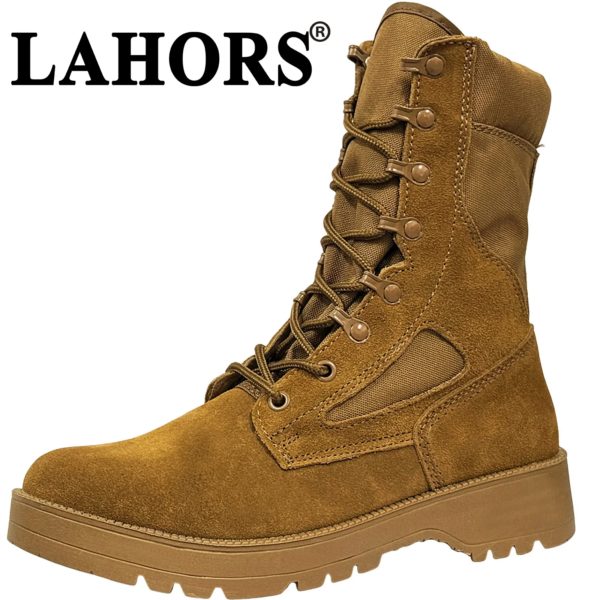 LAHORS-Bottes imperméables pour hommes, chaussures de randonnée en plein air, bottes de l'armée du désert, bottes de rinçage respirantes pour hommes, tout neuf