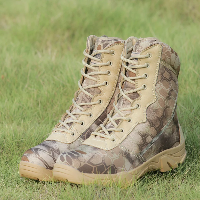 DulMilitary-Bottes de randonnée authentiques pour hommes, chaussures de l'armée américaine, chasse, trekking, camping, canadisme, travail d'hiver, 2021