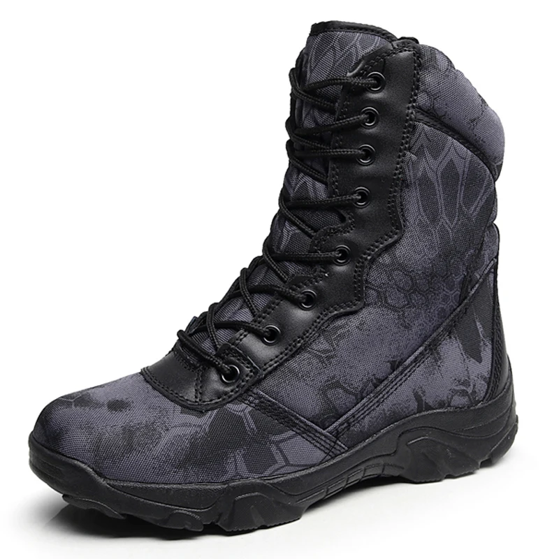 DulMilitary-Bottes de randonnée authentiques pour hommes, chaussures de l'armée américaine, chasse, trekking, camping, canadisme, travail d'hiver, 2021