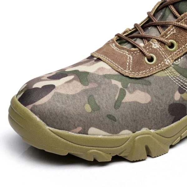 DulMilitary-Bottes de randonnée authentiques pour hommes, chaussures de l'armée américaine, chasse, trekking, camping, canadisme, travail d'hiver, 2021 – Image 5