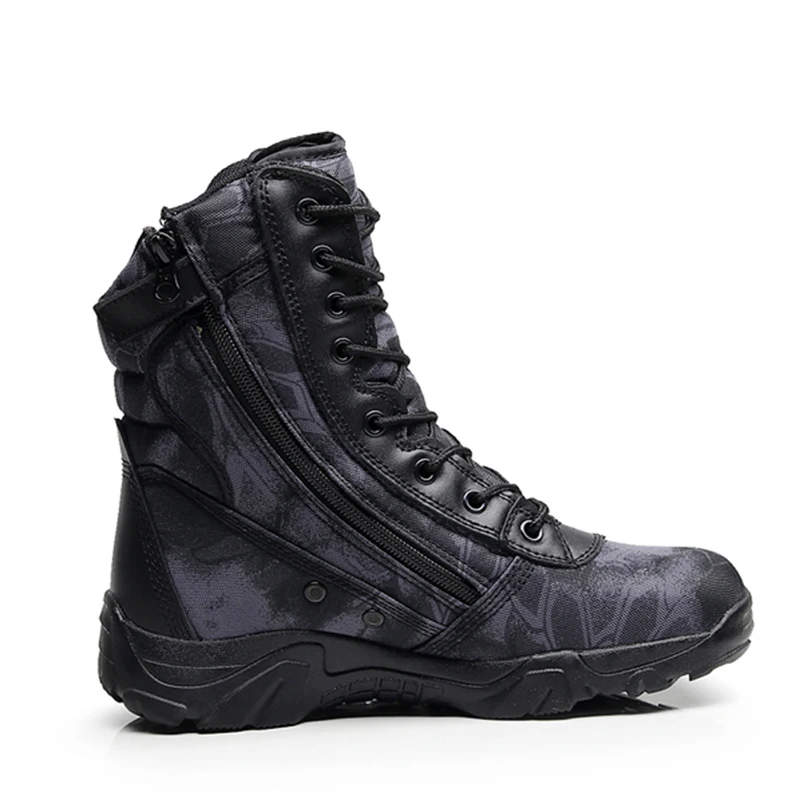DulMilitary-Bottes de randonnée authentiques pour hommes, chaussures de l'armée américaine, chasse, trekking, camping, canadisme, travail d'hiver, 2021