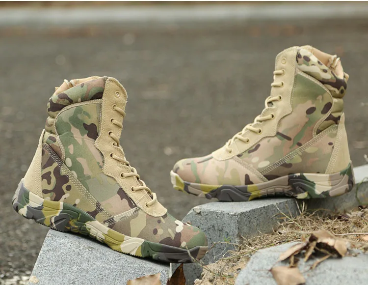 DulMilitary-Bottes de randonnée authentiques pour hommes, chaussures de l'armée américaine, chasse, trekking, camping, canadisme, travail d'hiver, 2021