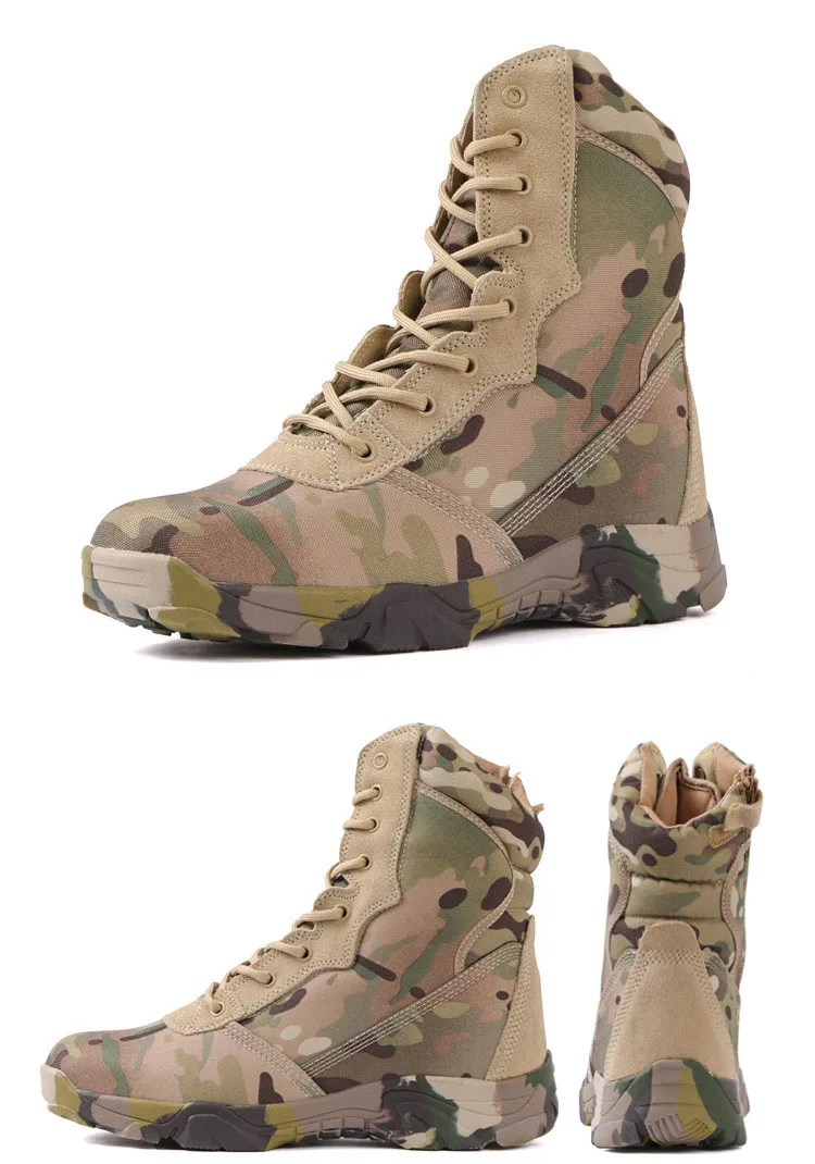 DulMilitary-Bottes de randonnée authentiques pour hommes, chaussures de l'armée américaine, chasse, trekking, camping, canadisme, travail d'hiver, 2021
