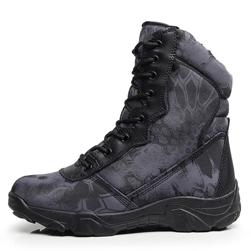 DulMilitary-Bottes de randonnée authentiques pour hommes, chaussures de l'armée américaine, chasse, trekking, camping, canadisme, travail d'hiver, 2021