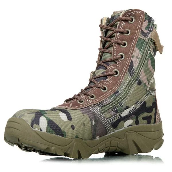 DulMilitary-Bottes de randonnée authentiques pour hommes, chaussures de l'armée américaine, chasse, trekking, camping, canadisme, travail d'hiver, 2021
