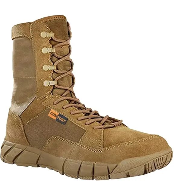 Bottes hautes du désert pour hommes, chaussures de randonnée en plein air, bottes de saut de soldat, haute qualité – Image 5