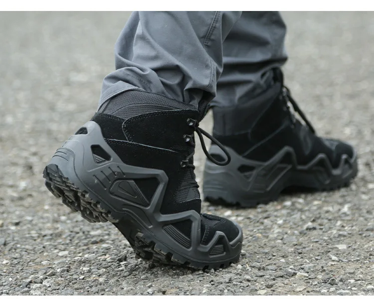 Bottes de rinçage de chasse décontractées pour hommes, bottes de travail de randonnée en plein air, chaussures de moto Bottes de rinçage de chasse décontractées pour hommes, bottes de travail de randonnée en plein air, chaussures de moto