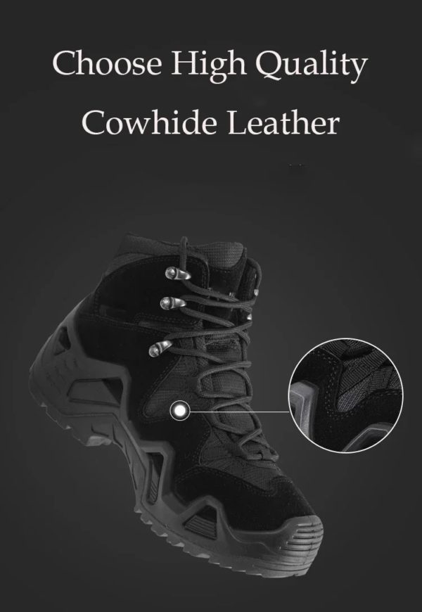 Bottes de rinçage de chasse décontractées pour hommes, bottes de travail de randonnée en plein air, chaussures de moto – Image 6