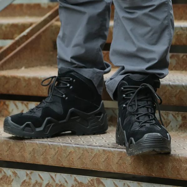 Bottes de rinçage de chasse décontractées pour hommes, bottes de travail de randonnée en plein air, chaussures de moto – Image 3