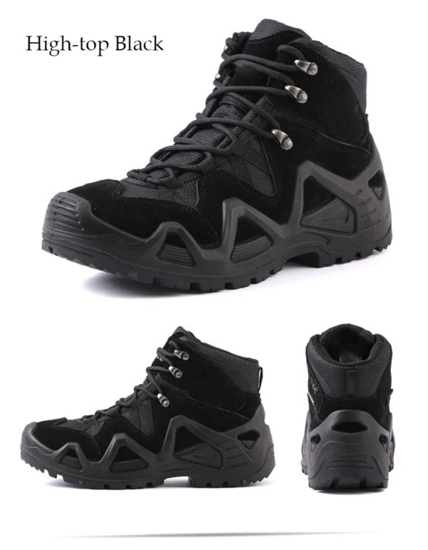 Bottes de rinçage de chasse décontractées pour hommes, bottes de travail de randonnée en plein air, chaussures de moto – Image 5