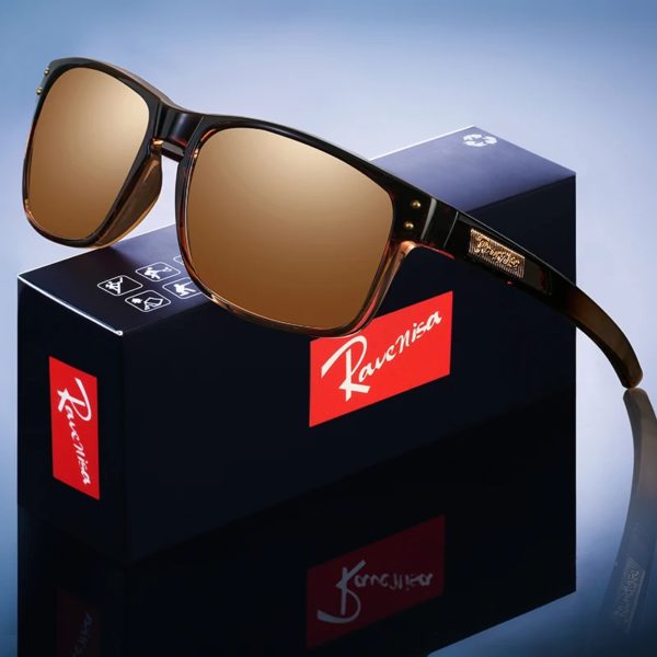Lunettes de soleil carrées polarisées pour hommes, lunettes de conduite, lunettes de pêche, mode sportive, UV400, TR90 – Image 4