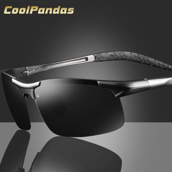 Lunettes de soleil polarisées pour hommes, lunettes de soleil militaires en aluminium et magnésium, lunettes de conduite HD pour hommes/femmes Oculos masculino – Image 2