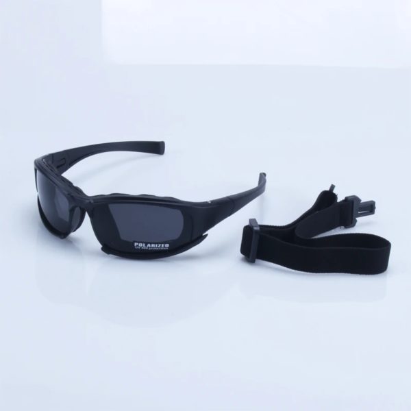 Lunettes de soleil polarisées militaires pour hommes, lunettes X7, pare-balles, airsoft, lunettes de tir, lentille fumée, lunettes de moto, lunettes de cyclisme – Image 3