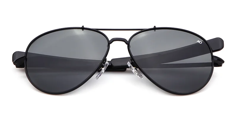 Lunettes de soleil d'aviation pour hommes et femmes, lunettes de soleil optiques militaires de l'armée américaine, lunettes de soleil pilote AO, 2021 Oculos De Sites Mascul37, 8057