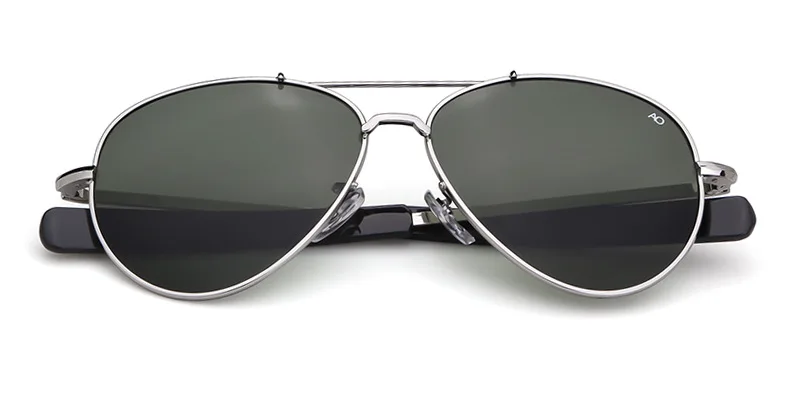 Lunettes de soleil d'aviation pour hommes et femmes, lunettes de soleil optiques militaires de l'armée américaine, lunettes de soleil pilote AO, 2021 Oculos De Sites Mascul37, 8057