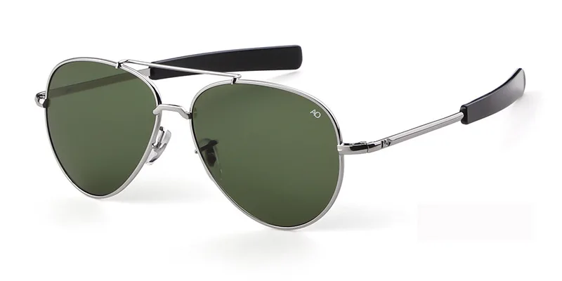 Lunettes de soleil d'aviation pour hommes et femmes, lunettes de soleil optiques militaires de l'armée américaine, lunettes de soleil pilote AO, 2021 Oculos De Sites Mascul37, 8057
