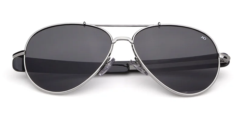 Lunettes de soleil d'aviation pour hommes et femmes, lunettes de soleil optiques militaires de l'armée américaine, lunettes de soleil pilote AO, 2021 Oculos De Sites Mascul37, 8057
