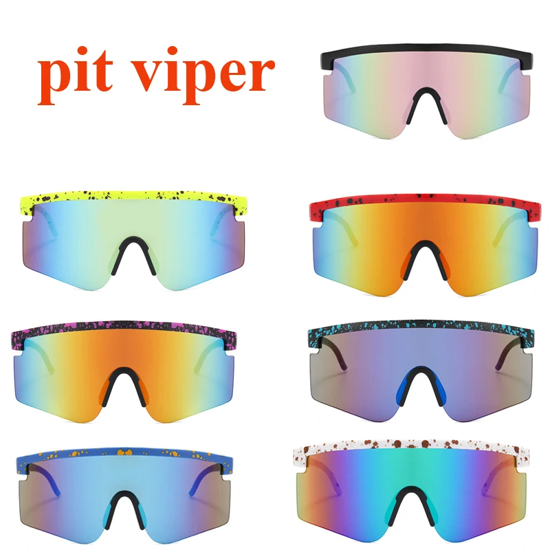 Pit Viper-Lunettes de soleil pour adultes, lunettes de soleil pour hommes et femmes, lunettes de plein air, lunettes de sport, nuances VTT, sans boîte, UV400