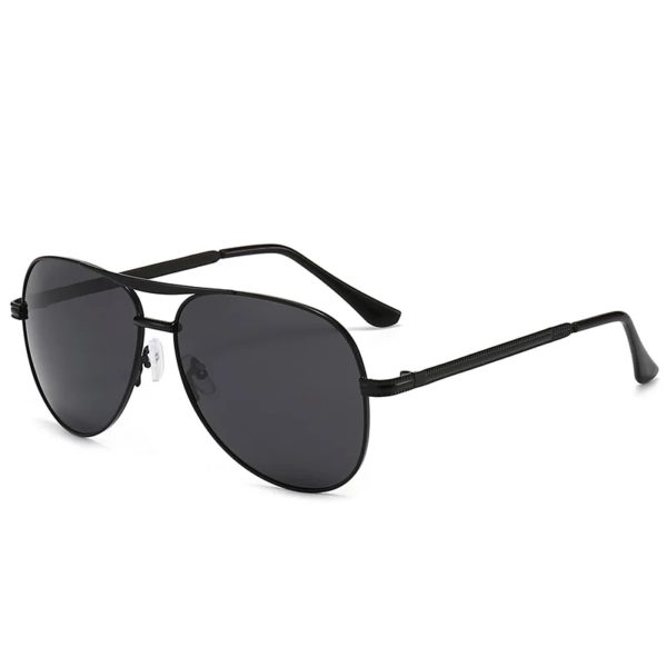 Lunettes de soleil polarisées à double faisceau en métal pour hommes – Image 6