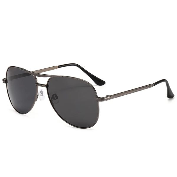 Lunettes de soleil polarisées à double faisceau en métal pour hommes – Image 5