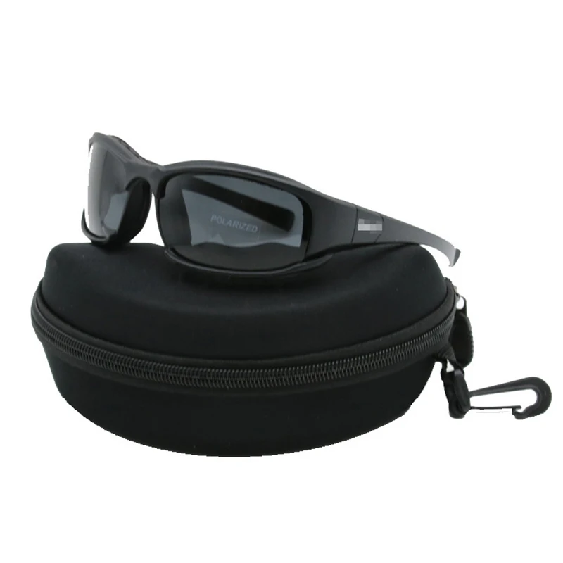 X7 Destroy Andrular-Lunettes de soleil polarisées militaires pour hommes, lunettes de l'armée avec 4 lentilles, boîte d'origine, lunettes de randonnée, lunettes de tir