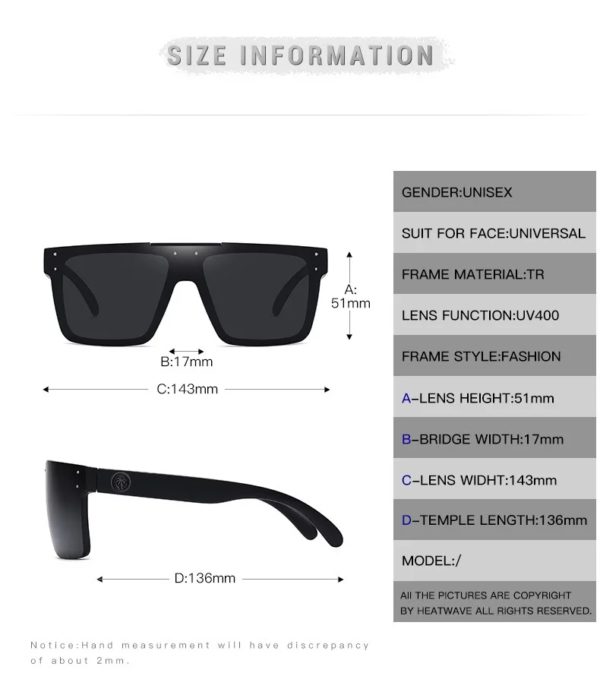 Lunettes de cyclisme polarisées à ondes de chaleur, lunettes HW03, lunettes de sport de plein air, film réel, haute qualité, meilleures ventes d'Amazon – Image 4