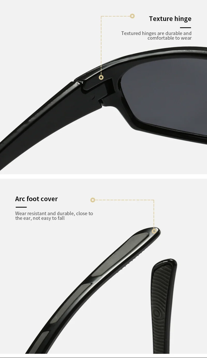 Lunettes de soleil de cyclisme pour hommes et femmes, lunettes de soleil de sport, lunettes de camping, randonnée, équipement de vélo, mode