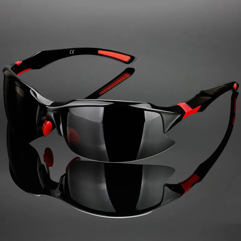 Lunettes de sport polarisées pour hommes, lentille TAC, monture PC, protection UV, idéales pour la randonnée, le cyclisme, la course, le golf, le choix de conduite, 2 pièces