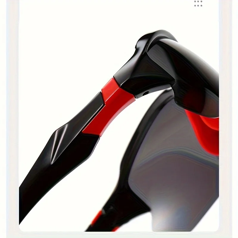Lunettes de sport polarisées pour hommes, lentille TAC, monture PC, protection UV, idéales pour la randonnée, le cyclisme, la course, le golf, le choix de conduite, 2 pièces