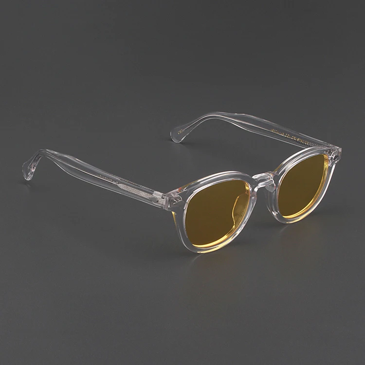 Lunettes de soleil polarisées rondes LemRish pour hommes et femmes, lunettes de vision nocturne, Johnny Depp, marque de luxe, monture en acétate vintage Lunettes de soleil polarisées rondes LemRish pour hommes et femmes, lunettes de vision nocturne, Johnny Depp, marque de luxe, monture en acétate vintage