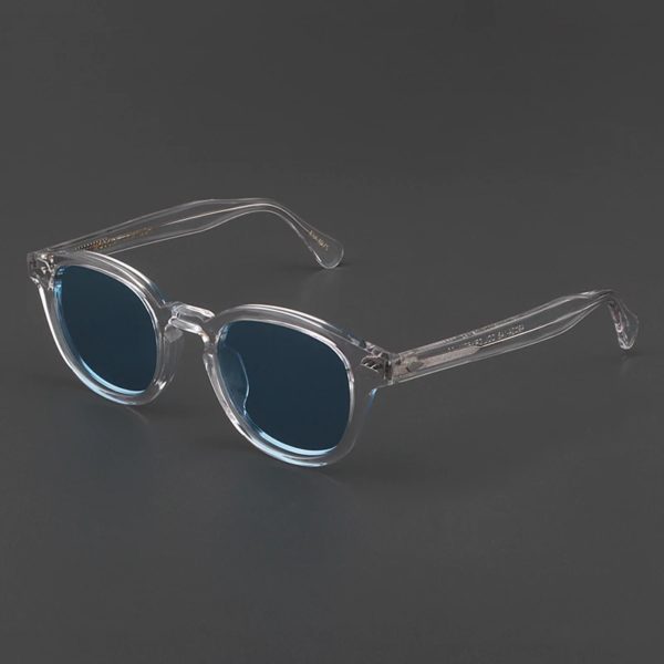 Lunettes de soleil polarisées rondes LemRish pour hommes et femmes, lunettes de vision nocturne, Johnny Depp, marque de luxe, monture en acétate vintage
