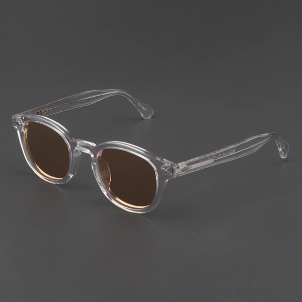 Lunettes de soleil polarisées rondes LemRish pour hommes et femmes, lunettes de vision nocturne, Johnny Depp, marque de luxe, monture en acétate vintage – Image 2
