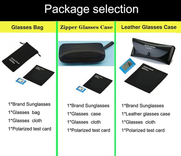 Aoron-Lunettes de soleil polarisées pour hommes et femmes, miroir de conduite, monture en métal, UV400, anti-absorbe ouissement, vente en gros – Image 6