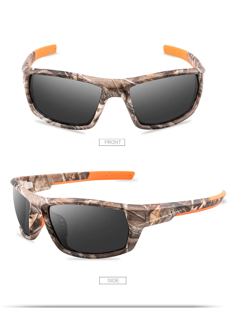 Lunettes de soleil polarisées Camouflage, pour sport de plein air, randonnée, pêche, course à pied, pour hommes, 2020